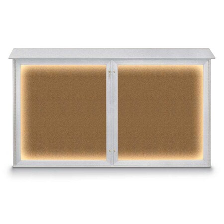 United Visual Products Single Door Indoor Enclosed Easy Tack Bo UV300EZ-WHITE-WHITE